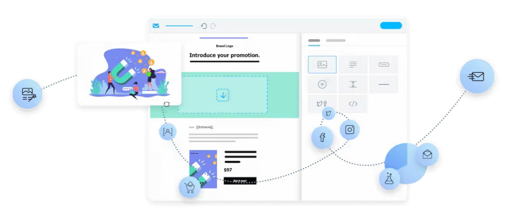 Getresponse Review Drag & Drop E-mail Builder