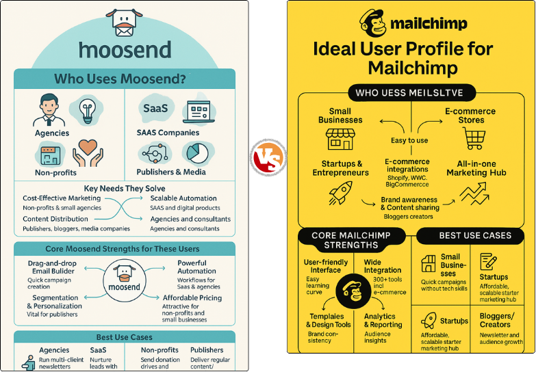 Moosend vs Mailchimp
