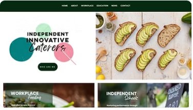 Small business website built with Wix