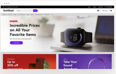 A polished Wix website homepage