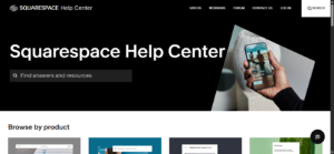 Squarespace support channels (chat, email, help center).