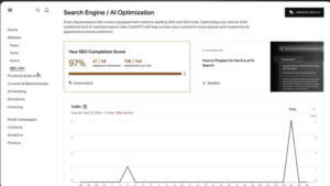 Squarespace SEO settings for a page.
