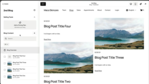 Squarespace blog layout