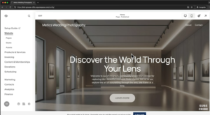 Squarespace's beginner-friendly dashboard